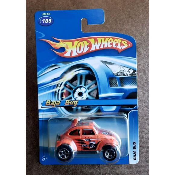 Hot Wheels Other - 2005 Hot Wheels BAJA BUG Fluorescent Orange MYSTERY CARS KAR KEEPER INT'L CARD!